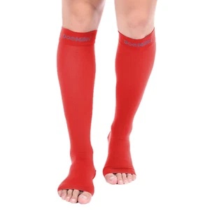 Socks Doc Miller Open Toe Compression Stocking 15-20mmHg Recovery Varicose Veins - Picture 1 of 9