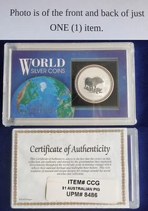 2007 Australian Series I Year of the Pig 1 Oz 999 Silver Perth Mint 241469 - Picture 1 of 1