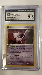 2006 Pokemon Mew POP Serie 4 EX Cosmos Holo 4/17 CGC neuwertig 9 PSA BGS - Bild 1 von 2