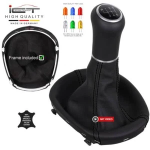ICT Pommeau de levier cuir illuminé pour BMW Z4 Roadster E85 Coupe E86 A - Picture 1 of 6