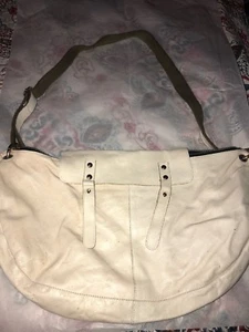 Vintage Looking Leather urban outfitters Hand Bag - white - Picture 1 of 9