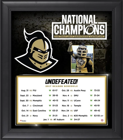 UCF Knights Framed 15x17 2017 Undefeated National Champs Collage Cover