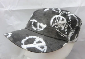 Peace Zeichen Logo Cap Mütze verstellbar Flex S M  - Bild 1 von 3