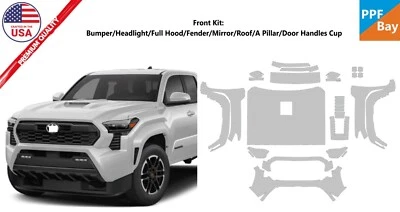 For Toyota Tacoma TRD Sport 2024-2025 Front Paint Protection Film PreCut Kit PPF - Image 1 of 4