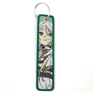 Frieren: Beyond Journey's End Elf Woven Thread Keychain Patch Jet Tag 5" Anime - Picture 1 of 5