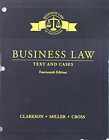 Droit des affaires : texte et affaires, - feuille lâche, par Clarkson Kenneth W. ; - bon