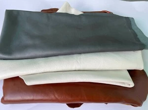 3 lbs. Leather Scraps for crafting -Leather remnant pieces, Top and full grain - Picture 1 of 13