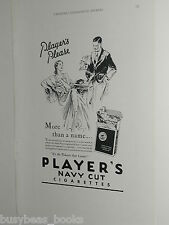 1932 Players Navy Cut Cigarettes Publicité