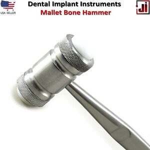 Surgical Graft Implant Mallet Hammer Bone Grafting Crusher Mead Implants