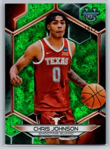 Chris Johnson 2023-24 Bowman Best University Green Mini-Diamond /99 #34 Texas - Picture 1 of 2