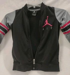 Toddler Boys Air Jordan 4T Full Zip Jacket Red Black - Picture 1 of 6