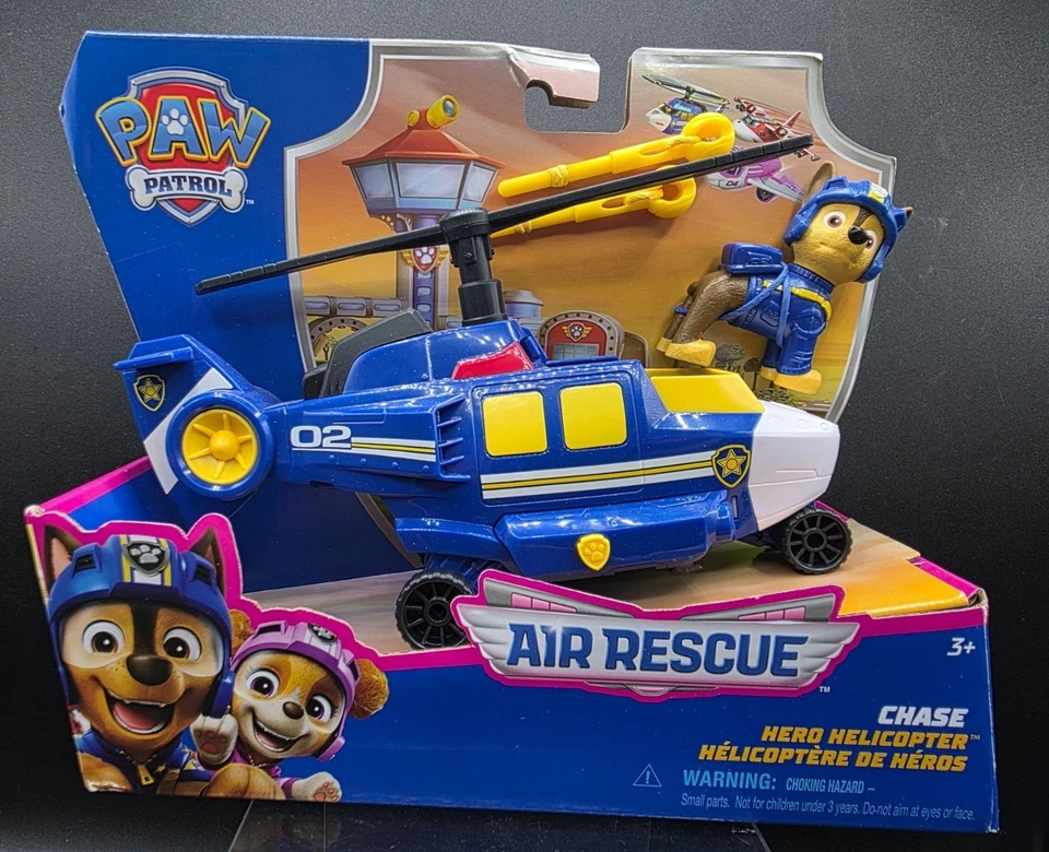 Paw Patrol Rescate Aéreo Persecución Héroe Helicóptero Figura de Acción Juguete para Niños Foto 1 de 4