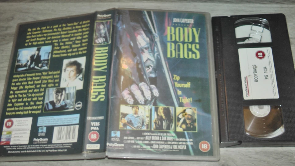 Body Bags VHS Video Tape Ex Rental Big Box Cert Polygram - Image 1 of 1