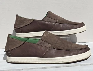 OluKai Pahono Slip On Suede & Leather Shoes  Brown Men’s Size 11.5 - Picture 1 of 8