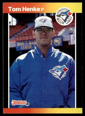 1989 Donruss Tom Henke Toronto Blue Jays #385 - Image 1 of 2