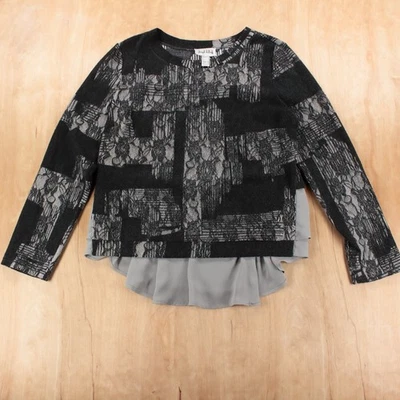 De colección JOSEPH RIBKOFF Crochet Encaje Red Floral Capas Túnica Suéter Top Talla 12 Foto 1 de 4