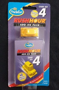 ThinkFun RUSH HOUR Set 4 with 40 New Challenges cards + yellow taxi - Picture 1 of 2