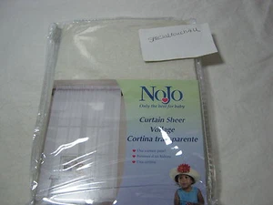 NEU NoJo Schimmer Vorhang Flächenvorhang transparent - Ecru Elfenbein 46x63 Neu in Verpackung - Bild 1 von 3