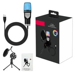 USB Condenser Microphone Gaming Mic For PC Laptop Video/Audio Studio Recording - Picture 1 of 12