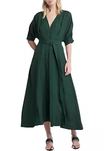 New! Gorgeous AJE “Ennoble” Green Midi Dress - size 16 - Picture 1 of 7