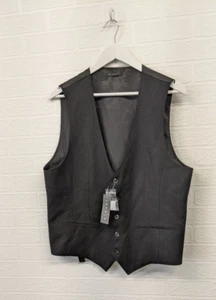 Chaleco negro Sisley talla 54 ajuste regular para hombre - Imagen 1 de 6