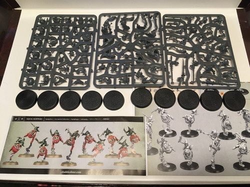 10x Squig Hoppers Gloomspite Gitz Warhammer Aos Age of Sigmar Boingrot ...