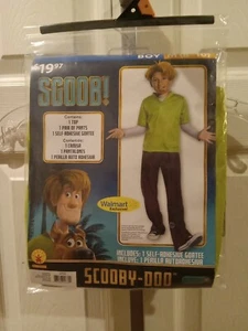 Halloween Costume Shaggy Scoob Cosplay Rubies Outfit Shirt Pant Goatee Boy M NEW - Picture 1 of 5