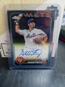 2024 Topps Chrome Grant Hartwig Auto #RA-GH Mets RC EL1 - Bild 1 von 2