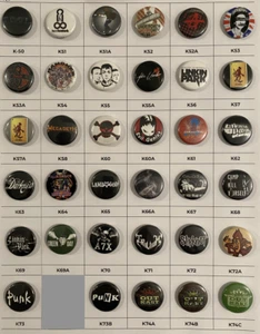 #3 Rock Band Buttons 1" - Minimum 10 pcs @ $20, Additional $2.00 each - New - Picture 1 of 1