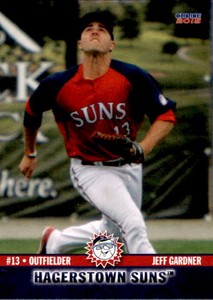 2015 Hagerstown Suns Choice #7 Jeff Gardner Louisville Kentucky KY Baseball Card
