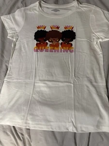 Black Paper Party Urlaub Kurzarm Grafik T-Shirt weiß Damen XL - Bild 1 von 2