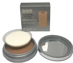 4 Almay Amazing Lasting Powder 100 % Oil & Fragrance Free 0.4 oz LIGHT - Picture 1 of 2