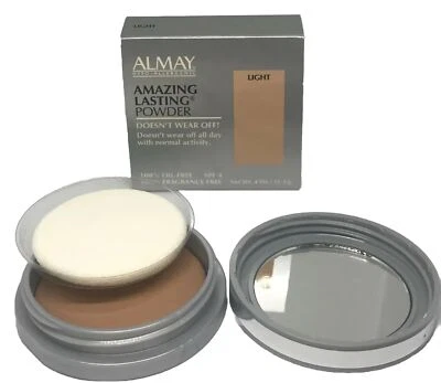 4 Almay Amazing Lasting Powder 100 % Oil & Fragrance Free 0.4 oz LIGHT - Image 1 of 2