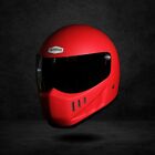 SALE! CUSTOM HELMET RANGER RED MATTE FOR CAFERACER BOBBER CHOPPER MOTORCYCLE