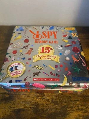 I SPY Memory Game 15th Anniversary Edition Briarpatch Collector Tin Complete Set - Image 1 of 3