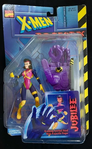 Jubilee Marvel X-MEN Action Figure Toy - Robot Fighters -1996 Toy Biz Vintage Cover