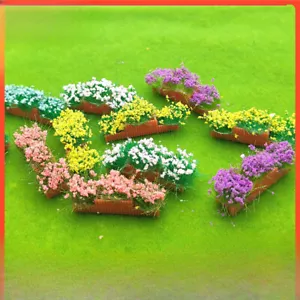 2 piezas escala HO/OO cama de flores miniaturas jardín paisaje hágalo usted mismo modelo de escena callejera - Imagen 1 de 17