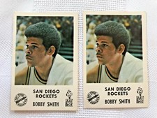 Sharp 1968 Jack in the Box San Diego Rockets Bobby Smith 2 Card Lot 