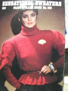 VTG ~ Red Heart/Coats & Clark Book #295 ~ Sensational Sweaters ~ Pattern Only - Picture 1 of 2