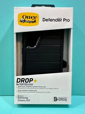 OtterBox Defender Pro Series Case and Holster For Samsung Galaxy S24- Black - Image 1 of 4
