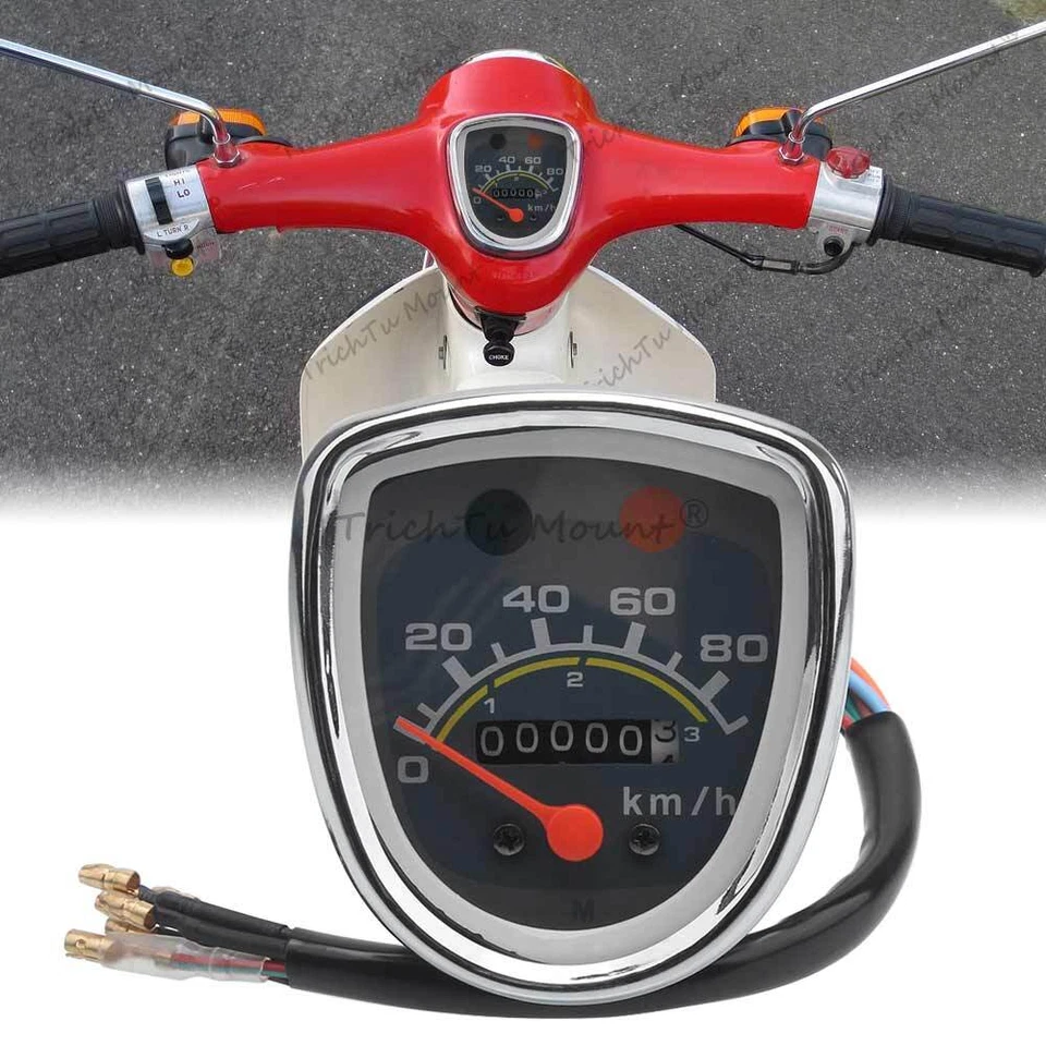 Velocímetro Scooter Tacómetro Medidor Instrumento Para Honda Passport C50 C70 C90 Foto 1 de 4