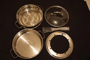 Nuwave Edelstahl 5-teiliges Fondue-Set - Modell 32003 BL - nie benutzt - Bild 1 von 2