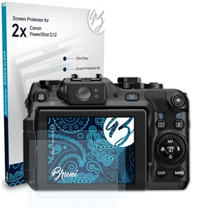 Bruni 2x Écran protecteur pour Canon PowerShot G12 Protecteur d'écran - Photo 1 sur 4