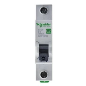1x EZ9F16106 Schneider Easy 9 EZ9 MCB 1P 6A Curva B 230V CA 6kA Capacidad de ruptura - Imagen 1 de 1