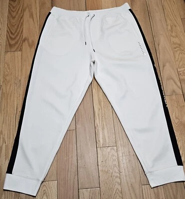Nuevo sin etiquetas Polo Ralph Lauren Para hombres Blanco Grande y Alto Doble Tejido 1967 Polo Jogger Pantalones  Foto 1 de 4