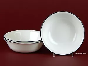 Corelle, MOSAIC RED: Set of 3 Soup/Cereal Bowls, SUPERB+ Condition! Black - Picture 1 of 4