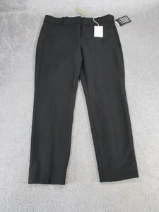 J. Crew Dress Pants Womens 12 Cameron Slim Crop Black NEW - Picture 1 of 13
