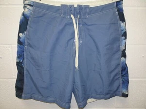 Speedo Surf Swim Beach Shorts 40" Waist Lined Floral Side Panel Lace Hook Loop - Picture 1 of 8