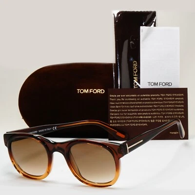 Gafas de sol Tom Ford Bachardy Vintage 2009 marrón miel degradado TF 153 50F [A] Foto 1 de 4