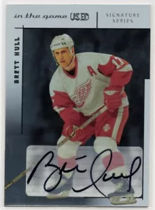 2003 2003-04 ITG Usato Firma Serie Autografi #ABHU Brett Hull Red Wings - Foto 1 di 2